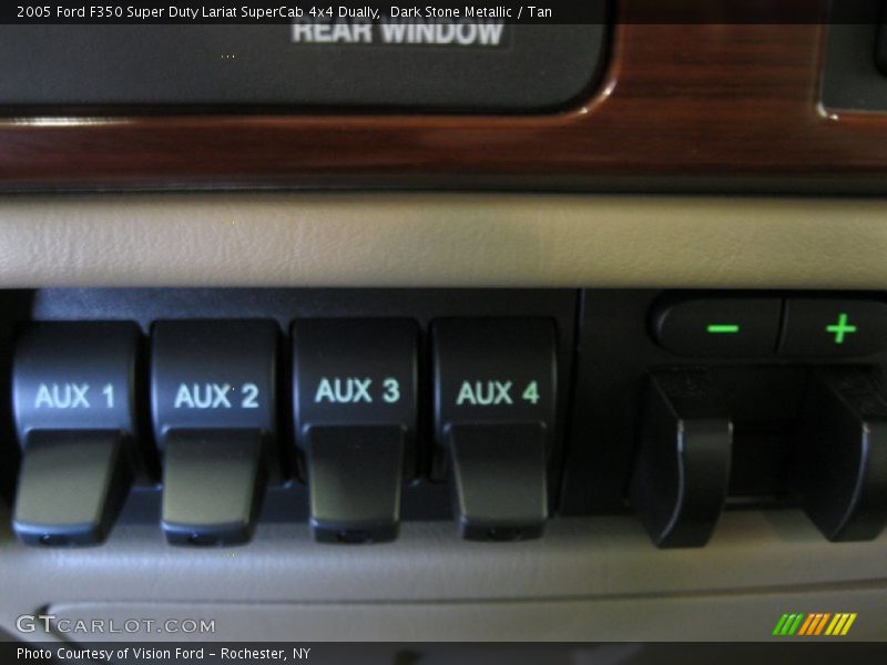 Dark Stone Metallic / Tan 2005 Ford F350 Super Duty Lariat SuperCab 4x4 Dually