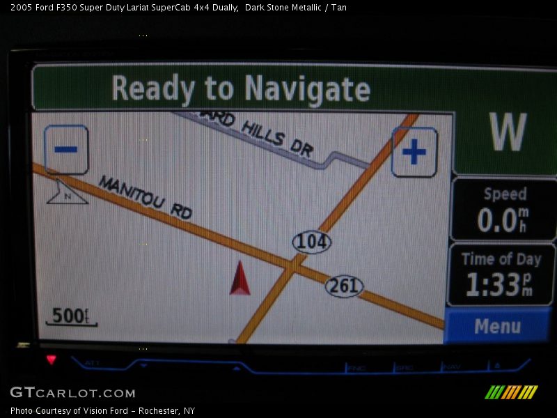 Dark Stone Metallic / Tan 2005 Ford F350 Super Duty Lariat SuperCab 4x4 Dually