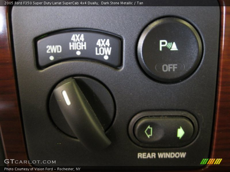 Dark Stone Metallic / Tan 2005 Ford F350 Super Duty Lariat SuperCab 4x4 Dually