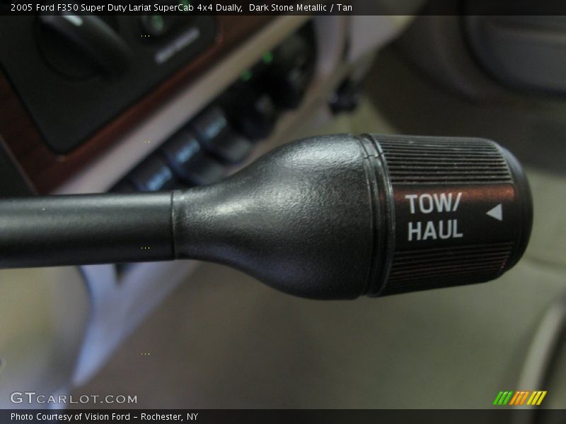 Dark Stone Metallic / Tan 2005 Ford F350 Super Duty Lariat SuperCab 4x4 Dually