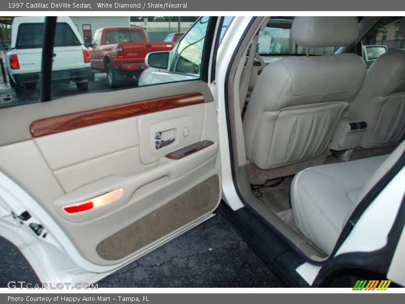 White Diamond / Shale/Neutral 1997 Cadillac DeVille Sedan