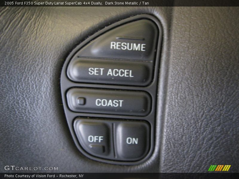 Dark Stone Metallic / Tan 2005 Ford F350 Super Duty Lariat SuperCab 4x4 Dually