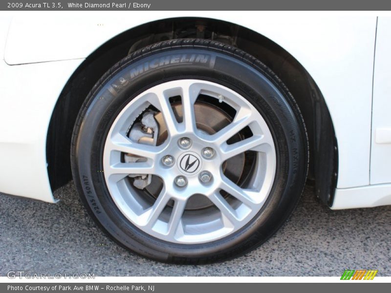 White Diamond Pearl / Ebony 2009 Acura TL 3.5