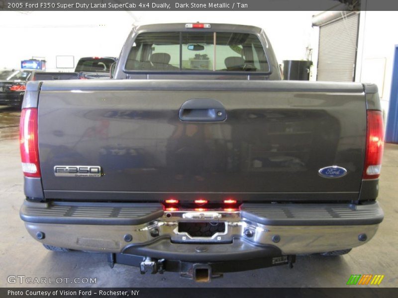 Dark Stone Metallic / Tan 2005 Ford F350 Super Duty Lariat SuperCab 4x4 Dually