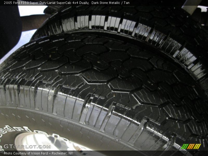 Dark Stone Metallic / Tan 2005 Ford F350 Super Duty Lariat SuperCab 4x4 Dually