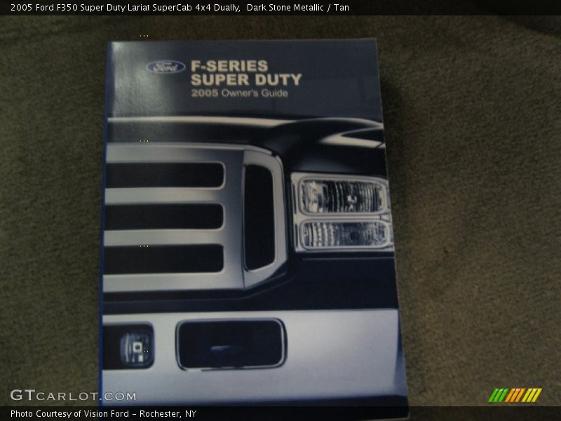 Dark Stone Metallic / Tan 2005 Ford F350 Super Duty Lariat SuperCab 4x4 Dually