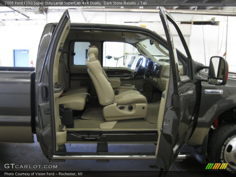  2005 F350 Super Duty Lariat SuperCab 4x4 Dually Tan Interior