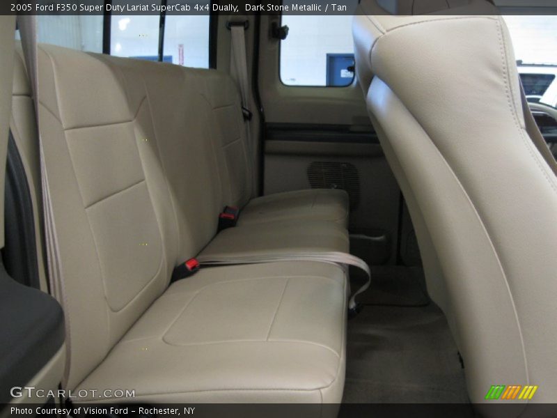 Dark Stone Metallic / Tan 2005 Ford F350 Super Duty Lariat SuperCab 4x4 Dually