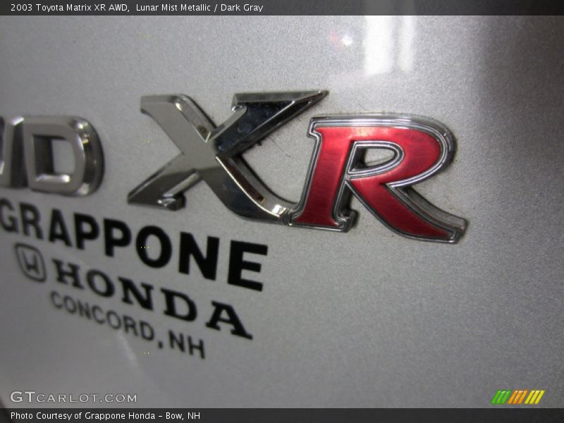 Lunar Mist Metallic / Dark Gray 2003 Toyota Matrix XR AWD