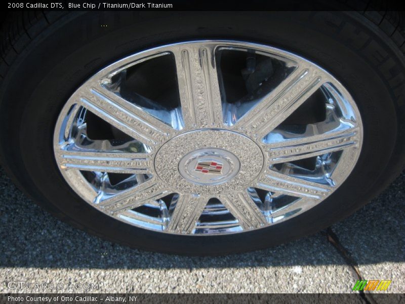 Blue Chip / Titanium/Dark Titanium 2008 Cadillac DTS