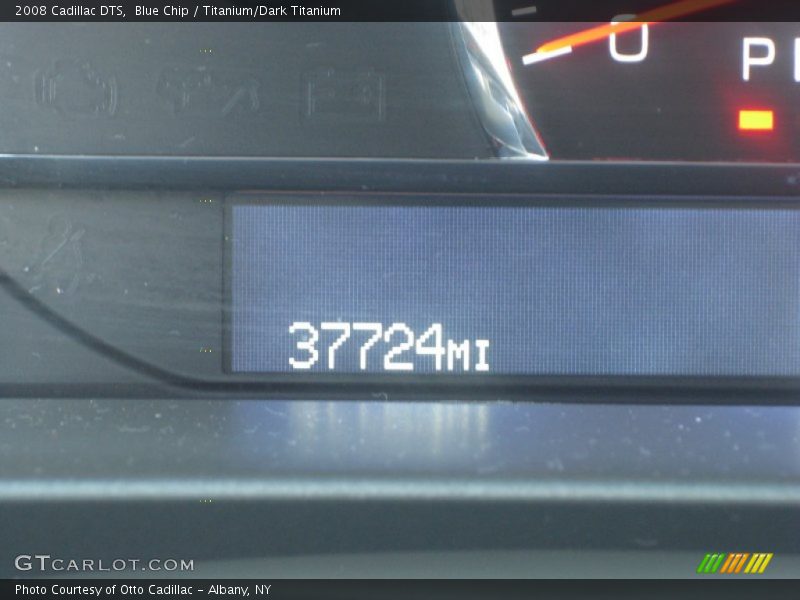 Blue Chip / Titanium/Dark Titanium 2008 Cadillac DTS