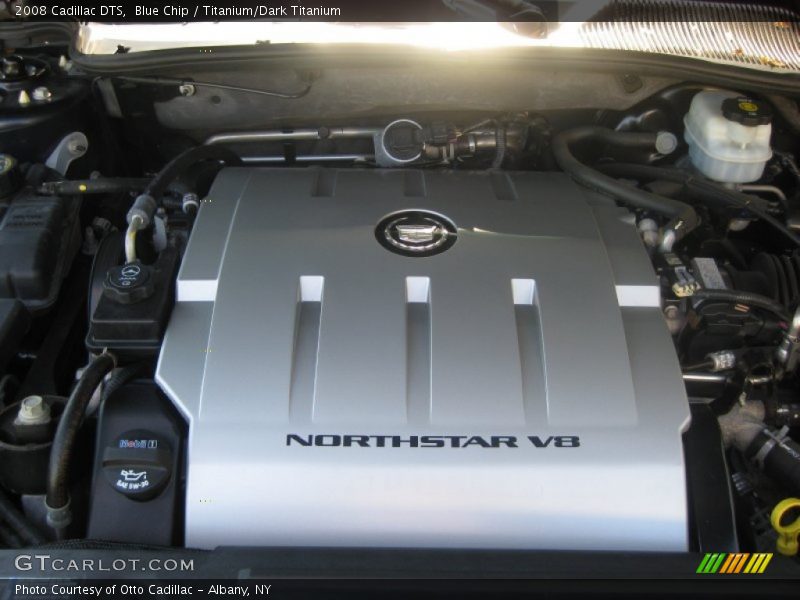 Blue Chip / Titanium/Dark Titanium 2008 Cadillac DTS