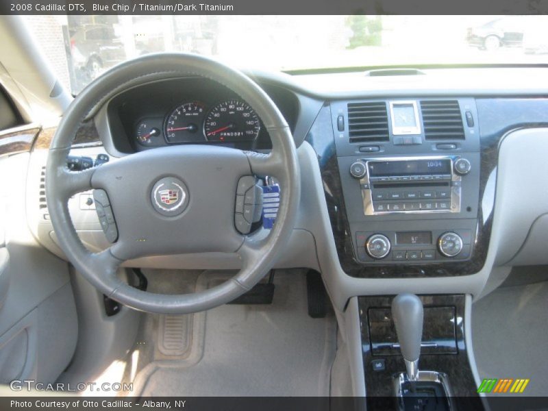 Blue Chip / Titanium/Dark Titanium 2008 Cadillac DTS