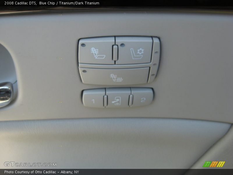 Blue Chip / Titanium/Dark Titanium 2008 Cadillac DTS
