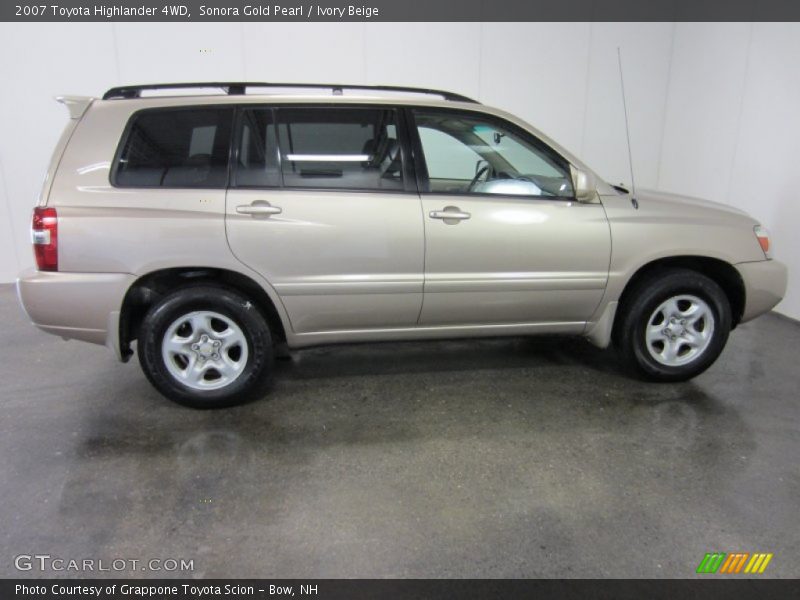 Sonora Gold Pearl / Ivory Beige 2007 Toyota Highlander 4WD