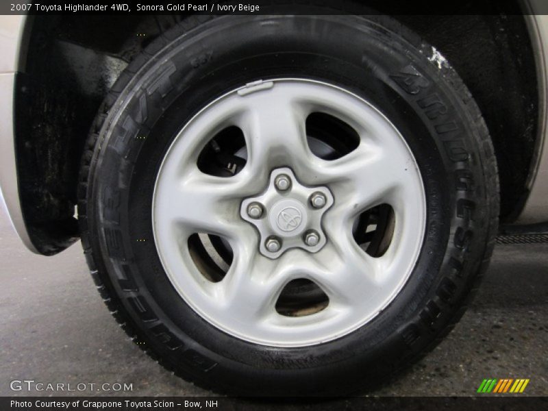 Sonora Gold Pearl / Ivory Beige 2007 Toyota Highlander 4WD