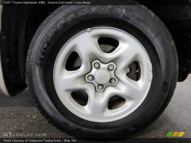 Sonora Gold Pearl / Ivory Beige 2007 Toyota Highlander 4WD