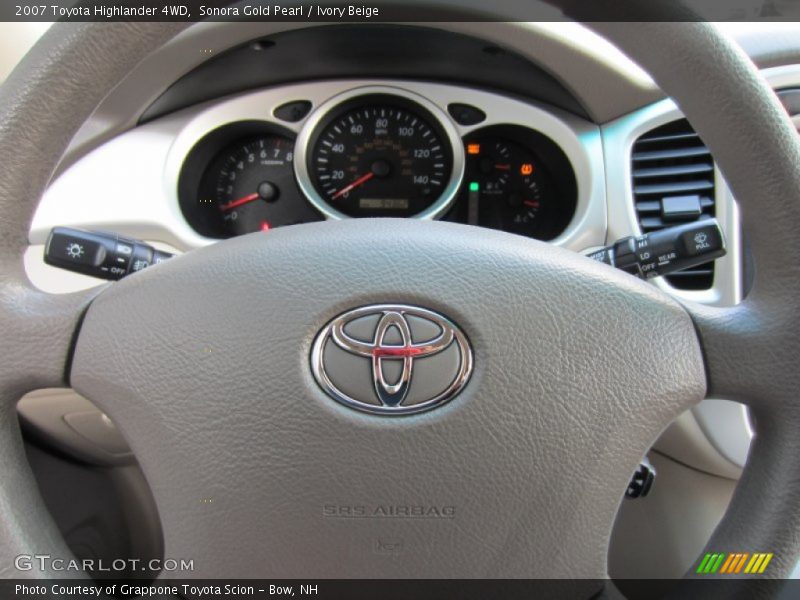 Sonora Gold Pearl / Ivory Beige 2007 Toyota Highlander 4WD