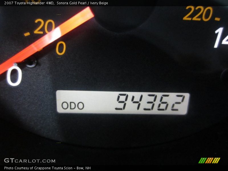 Sonora Gold Pearl / Ivory Beige 2007 Toyota Highlander 4WD