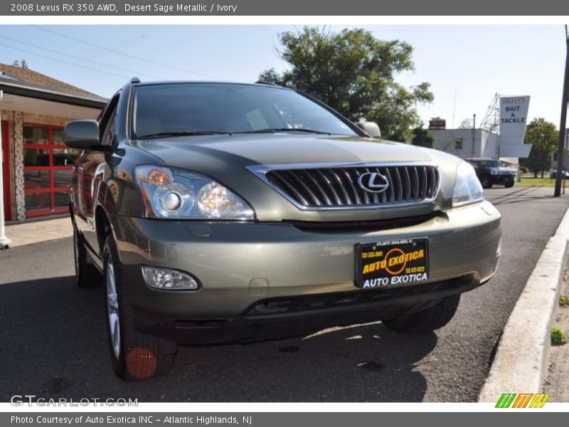 Desert Sage Metallic / Ivory 2008 Lexus RX 350 AWD