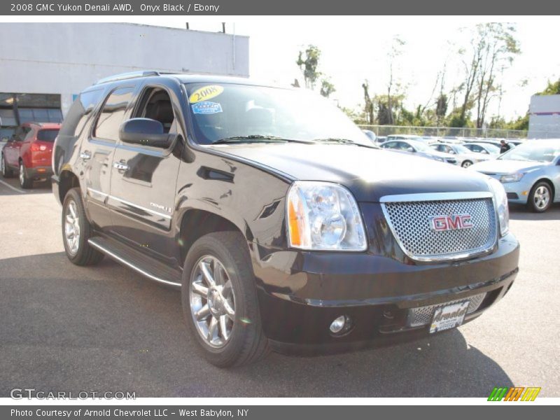 Onyx Black / Ebony 2008 GMC Yukon Denali AWD