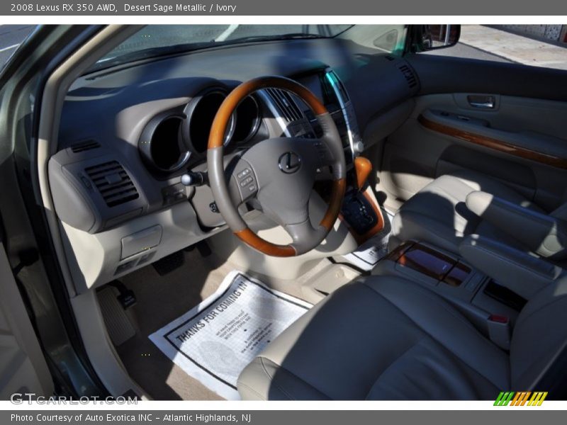 Desert Sage Metallic / Ivory 2008 Lexus RX 350 AWD