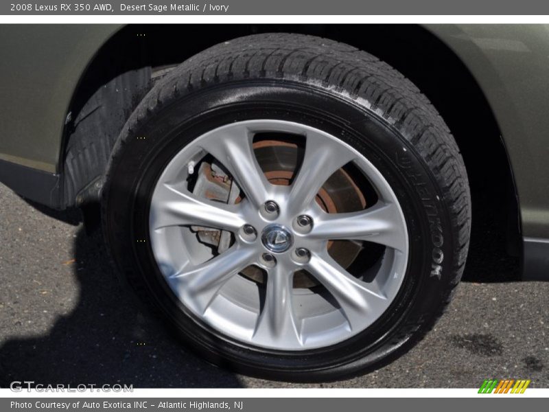 Desert Sage Metallic / Ivory 2008 Lexus RX 350 AWD