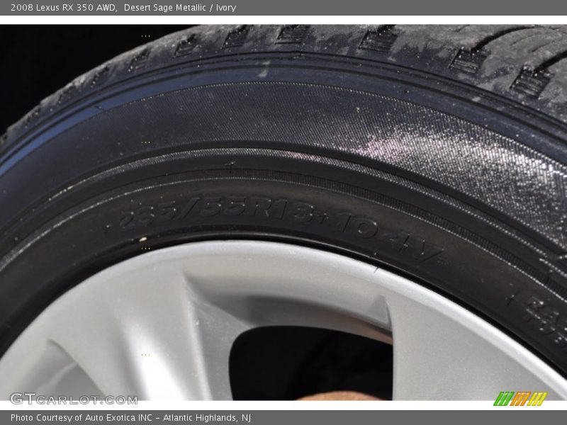 Desert Sage Metallic / Ivory 2008 Lexus RX 350 AWD