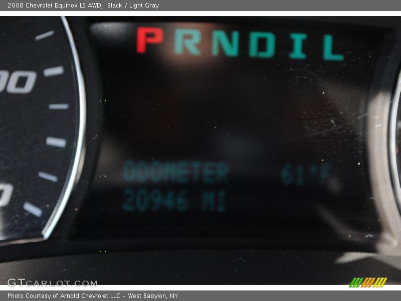 Black / Light Gray 2008 Chevrolet Equinox LS AWD