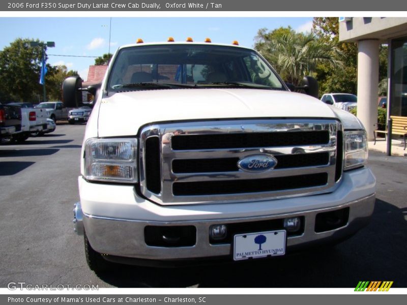 Oxford White / Tan 2006 Ford F350 Super Duty Lariat Crew Cab Dually