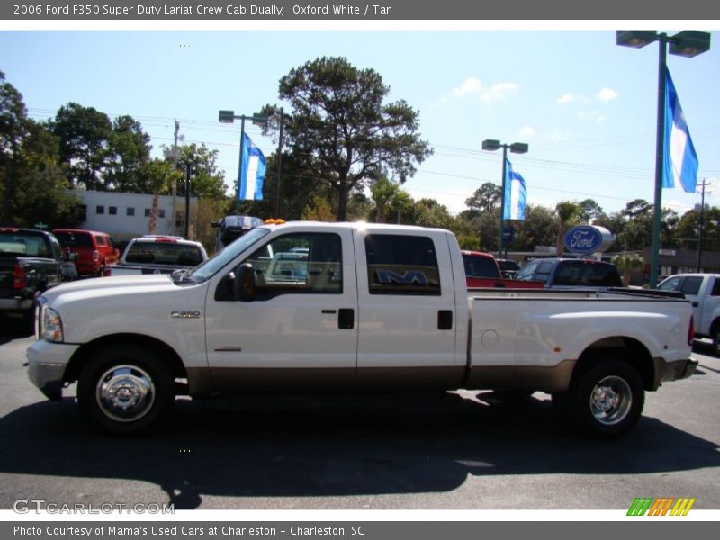 Oxford White / Tan 2006 Ford F350 Super Duty Lariat Crew Cab Dually