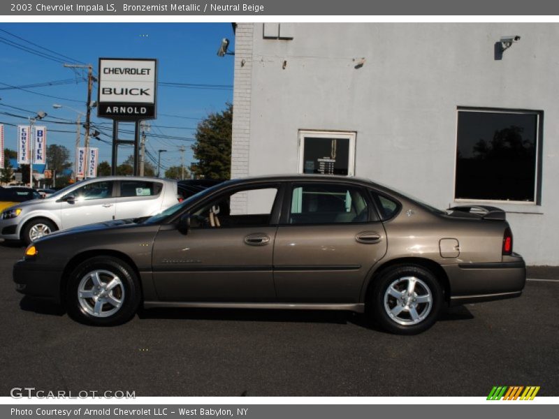 Bronzemist Metallic / Neutral Beige 2003 Chevrolet Impala LS
