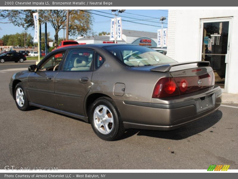 Bronzemist Metallic / Neutral Beige 2003 Chevrolet Impala LS