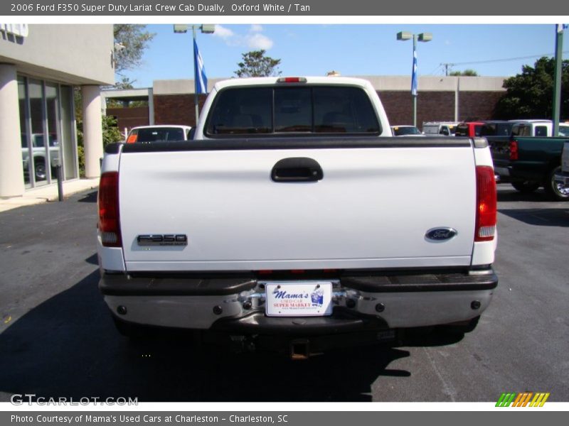 Oxford White / Tan 2006 Ford F350 Super Duty Lariat Crew Cab Dually