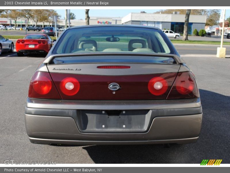 Bronzemist Metallic / Neutral Beige 2003 Chevrolet Impala LS