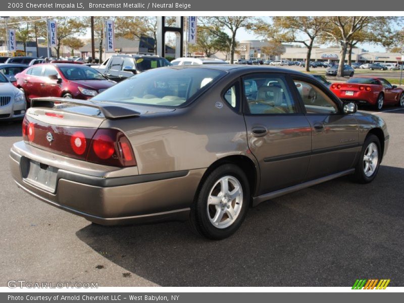 Bronzemist Metallic / Neutral Beige 2003 Chevrolet Impala LS