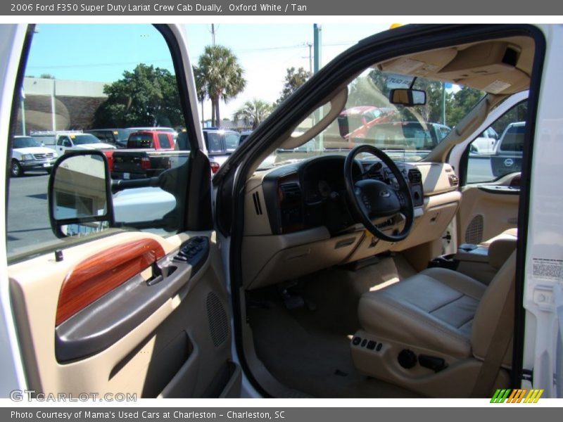 Oxford White / Tan 2006 Ford F350 Super Duty Lariat Crew Cab Dually