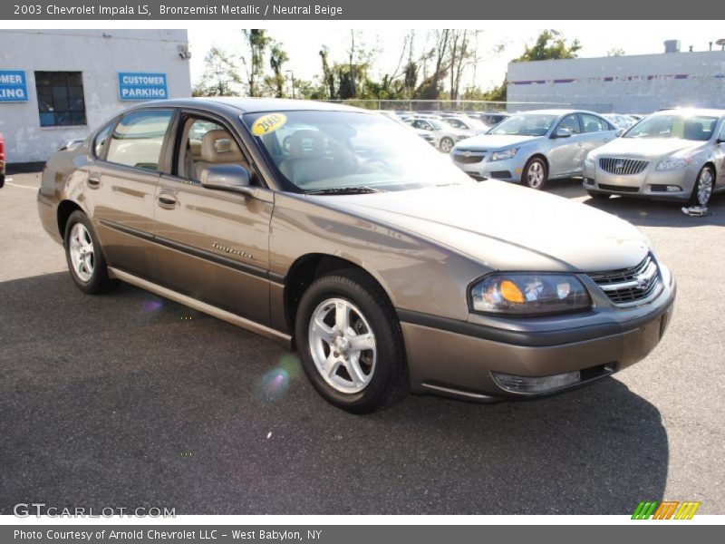 Bronzemist Metallic / Neutral Beige 2003 Chevrolet Impala LS