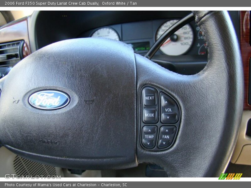 Oxford White / Tan 2006 Ford F350 Super Duty Lariat Crew Cab Dually