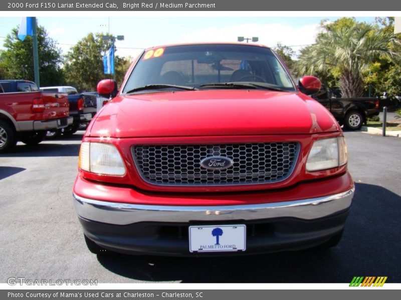 Bright Red / Medium Parchment 2000 Ford F150 Lariat Extended Cab