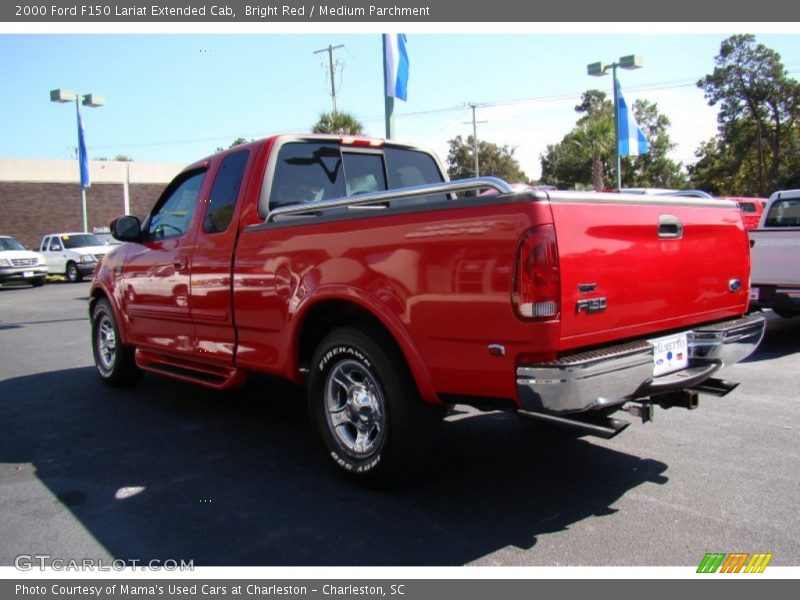 Bright Red / Medium Parchment 2000 Ford F150 Lariat Extended Cab