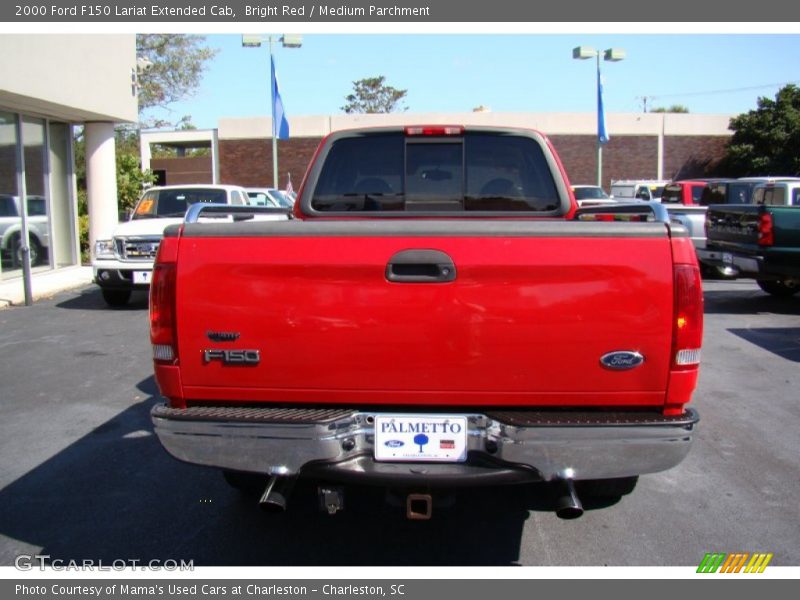 Bright Red / Medium Parchment 2000 Ford F150 Lariat Extended Cab