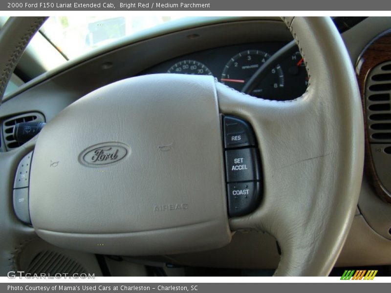 Bright Red / Medium Parchment 2000 Ford F150 Lariat Extended Cab