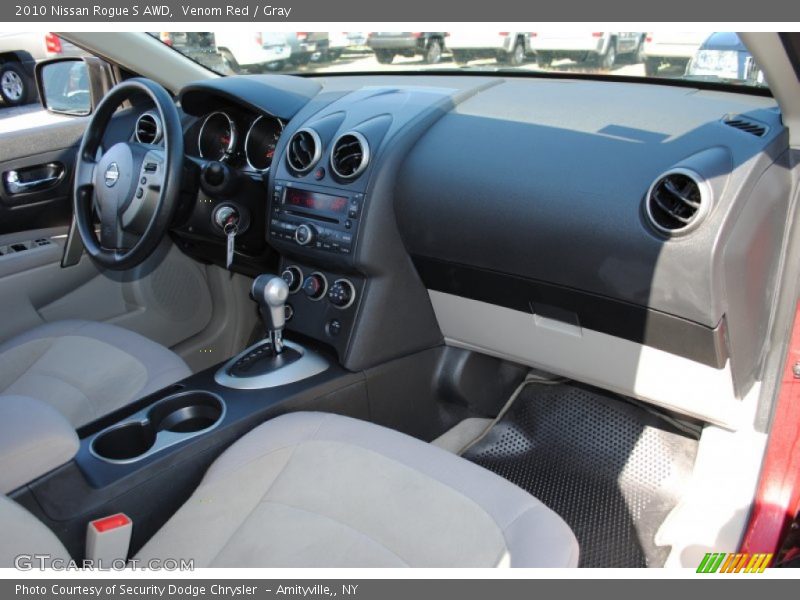Venom Red / Gray 2010 Nissan Rogue S AWD