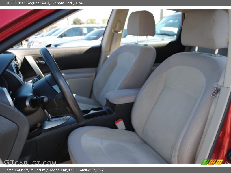 Venom Red / Gray 2010 Nissan Rogue S AWD