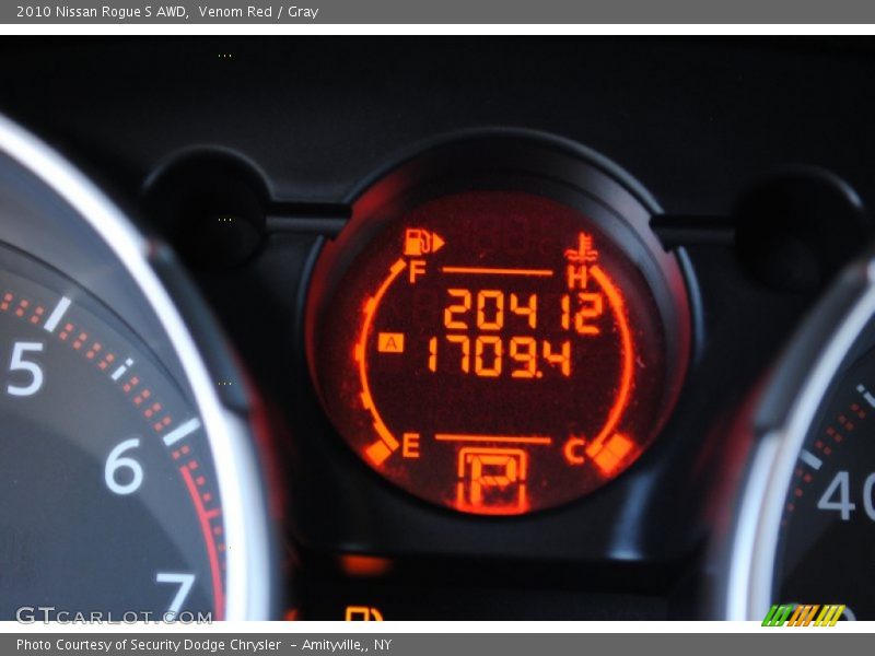 Venom Red / Gray 2010 Nissan Rogue S AWD