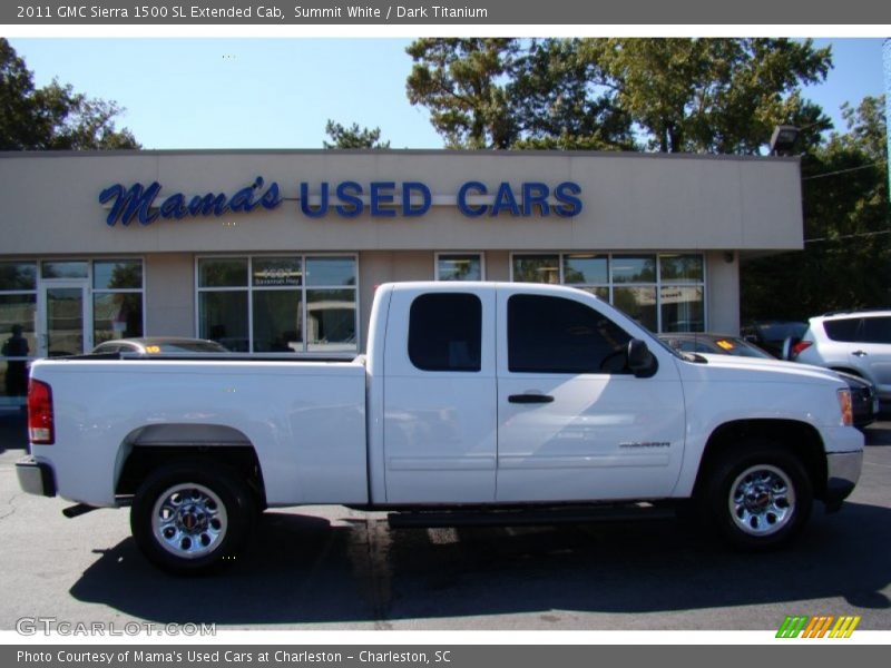 Summit White / Dark Titanium 2011 GMC Sierra 1500 SL Extended Cab