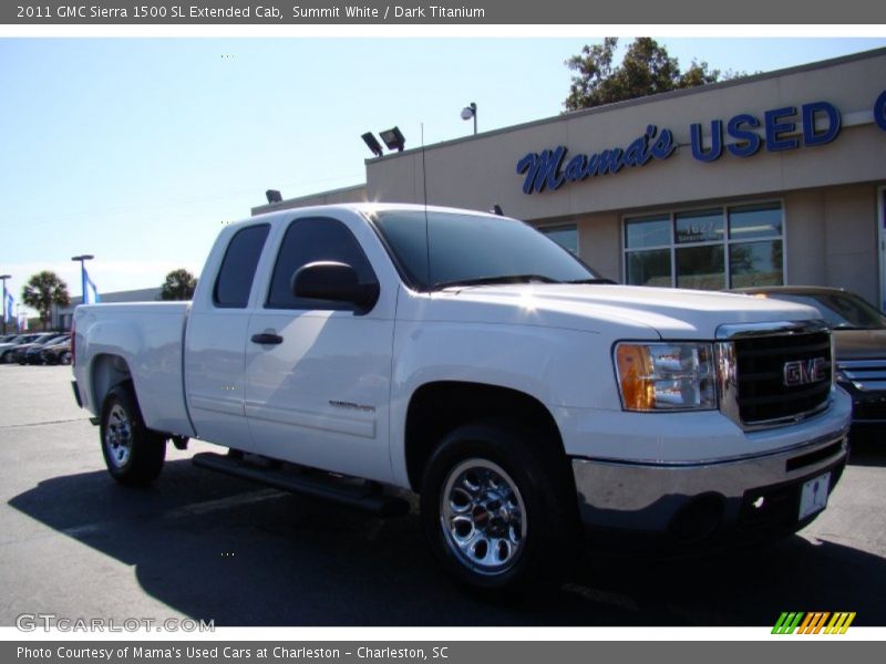 Summit White / Dark Titanium 2011 GMC Sierra 1500 SL Extended Cab