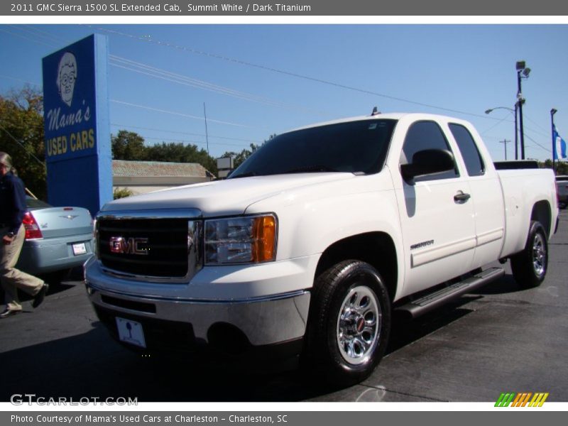 Summit White / Dark Titanium 2011 GMC Sierra 1500 SL Extended Cab