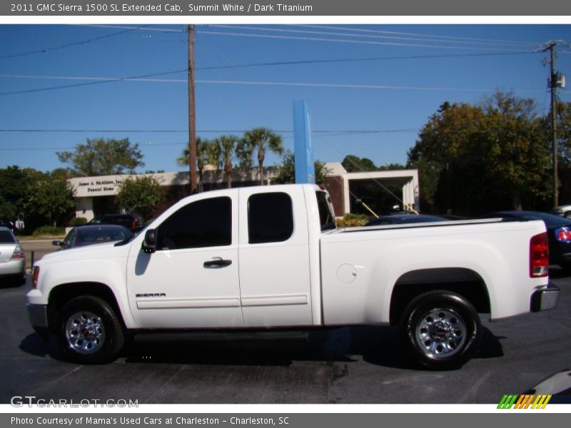 Summit White / Dark Titanium 2011 GMC Sierra 1500 SL Extended Cab